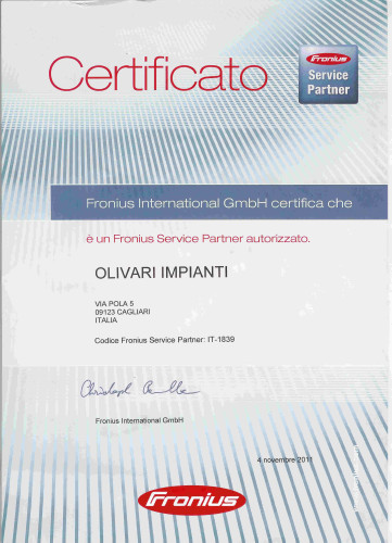 certificazione fronius